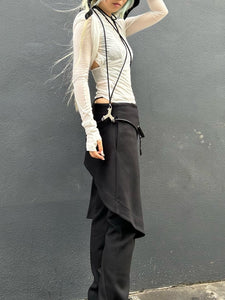 HYEIN SEO - Wrap Pants - AW25 - BLACK